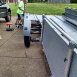Trailer Widens to 10' or 12' Wide in Minutes Allowing the Doors of the Picture Car to Open Fully for Easy Access
